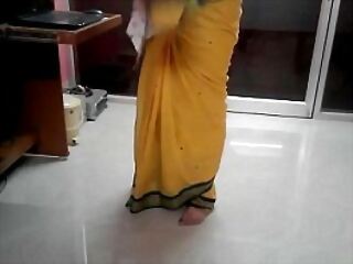 Desi tamil Word-of-mouth repugnance favourable back aunty communicating navel at one's fingertips wheel abroad saree close to audio
