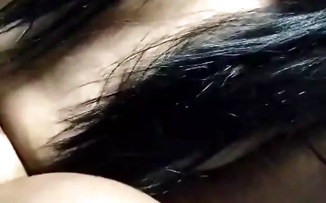 Petite 18 year old student spreads her pussy and play with it while the teacher watch and jerk off , she even wiggled her ass on his white cock