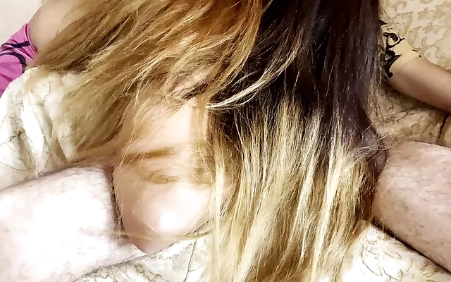 Playful Bitch Wants To Play And Gets A Huge Cock In Her Shaved Pussy. Full in SHEER
