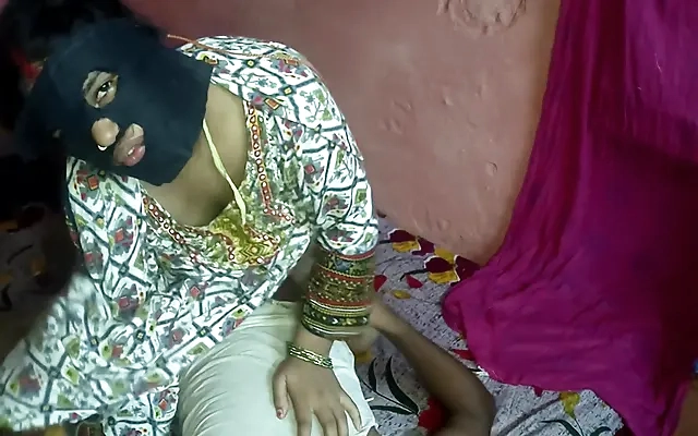 Horny girl was getting hot, the neighbor boy caught her and then fucked her hardly.