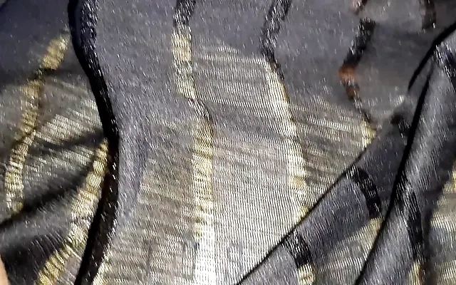 European and Indian mix couple doing sex in sofa set.
